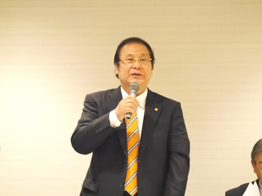 松永会長はテントリ事業の推進の重要性を述べた