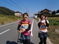 最後まで２人で助け合った山口朋恵さん（写真左）と高岡麻美さん（写真右）