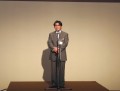 懇親会の冒頭、ＪＵ熊本の永松会長・理事長が挨拶に立った