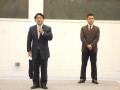 ＪＵ熊本の永松理事長がＪＵ福岡会員に謝辞を述べた