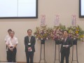 来賓を代表してＪＵ宮崎の黒木理事長が祝辞を述べた