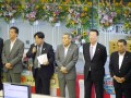 ＪＵ九州の永松会長（写真左から２人目）が挨拶を述べた
