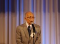 ＪＵ中販連の澤田稔名誉会長も祝辞を述べた（記念パーティー）
