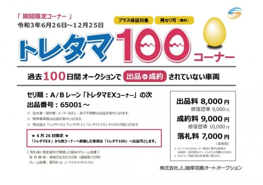 ６月２６日より新コーナー「トレタマ１００」をスタート