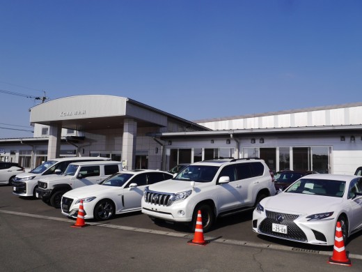 会場前には高年式・高額車が並ぶ