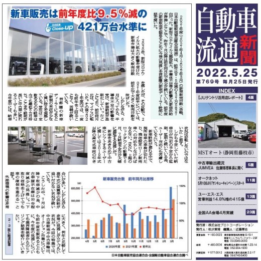 自動車流通新聞2022年5月25日号