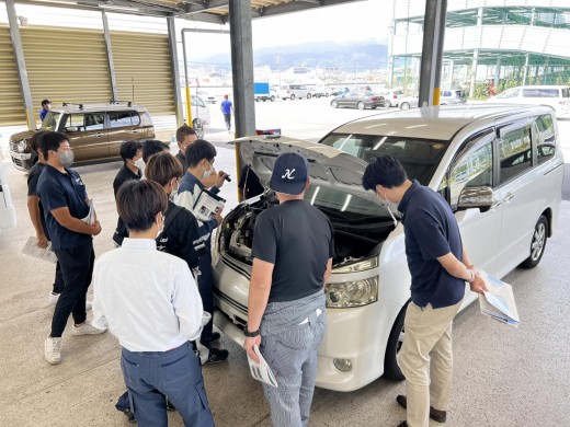 実車を使った研修で理解を深めた