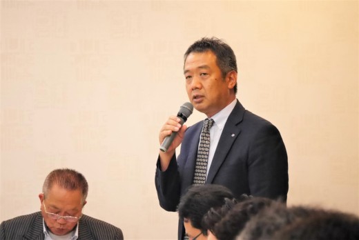 オリコの小斎執行役員があいさつ