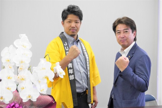 上西青年部会長（写真左）と室田流通委員長（写真右）の強力なタッグでＡＡを盛り上げる