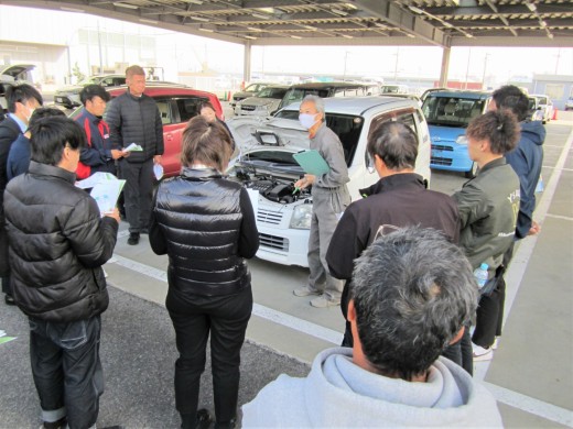 実車を使った講習を実施