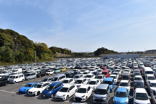 １０００台を超える車両を集荷