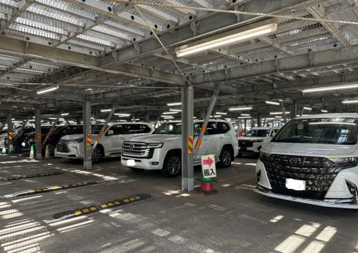 良質車が並ぶ出品車ヤード