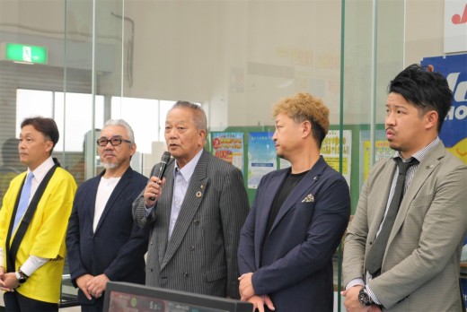ＪＵ中四国の上田会長があいさつを述べた