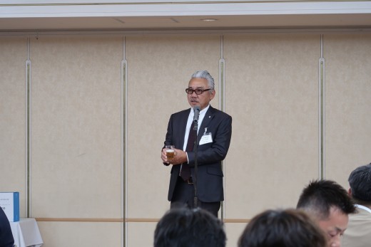 中西理事長もあいさつを述べた