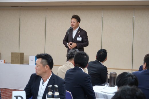 ＪＵ中四国青年部会の森本太一郎代表幹事も出席しあいさつを述べた