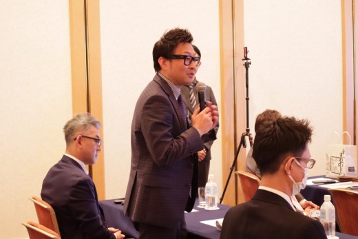 今後の協力の可能性について報告、協議がなされた（写真はプロトコーポレーション高木学執行役員）