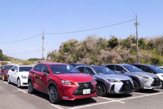 「レクサスコーナー」にも良質車が多数集まった