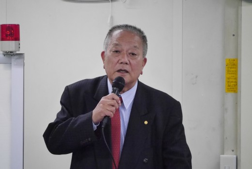 ＪＵ中四国の上田会長があいさつを述べた