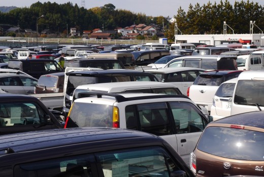 多くの出品車が集まった