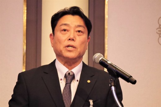 出口会長・理事長が感謝の言葉を述べた