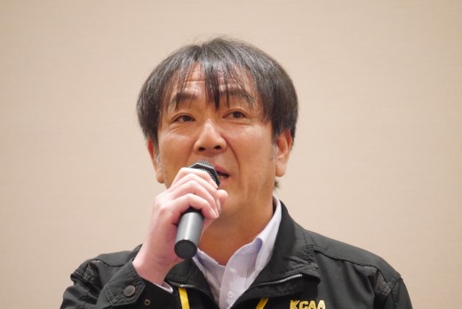 牟田会場長が感謝の言葉を述べた