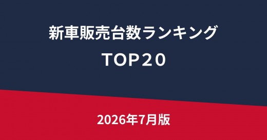 新車販売台数ランキングＴＯＰ２０