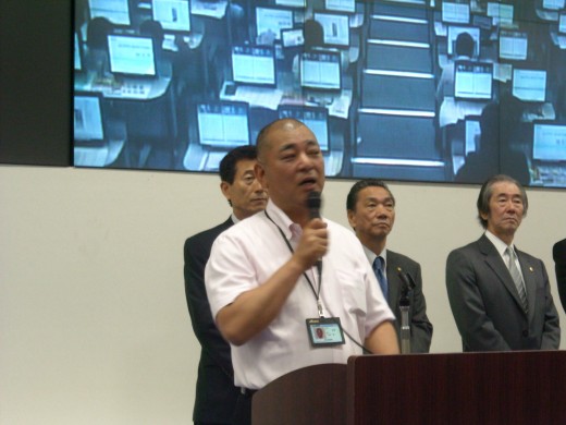 挨拶を行う金子昇ＪＵ東京理事長