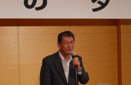 祝辞を述べるトヨタユーゼックの向井英夫社長