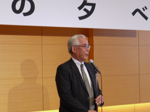 祝辞を述べるホンダユーテックの添田幹夫社長