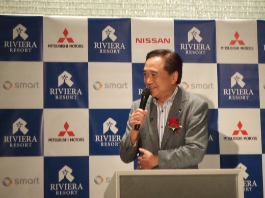 挨拶をする黒岩神奈川県知事