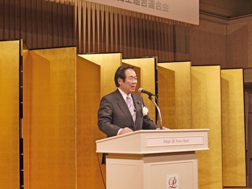 額賀福志郎中古車議員連盟会長の挨拶