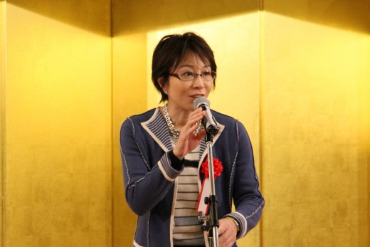 祝辞を述べる佐藤ゆかり経済産業大臣政務官
