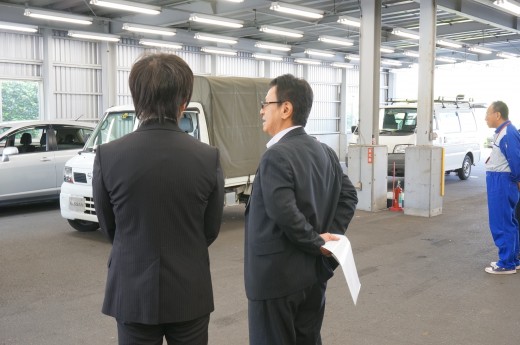 実車試験には奥山社長も立ち会った