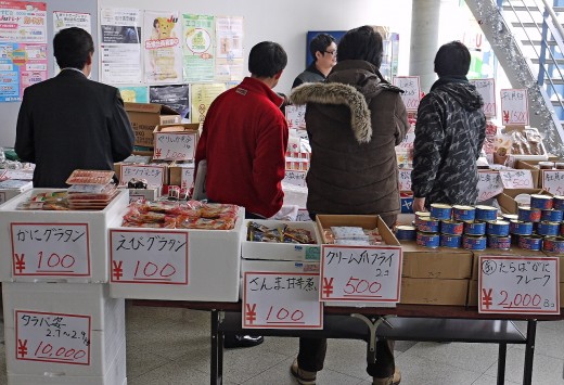 会場1Ｆに出店、好評だった海産物店「函館北村水産」 