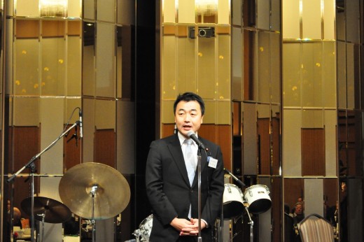 来賓挨拶で自由民主党／佐々木紀衆議院議員