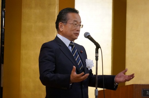 自由民主党山本有二道路調査会長の乾杯挨拶