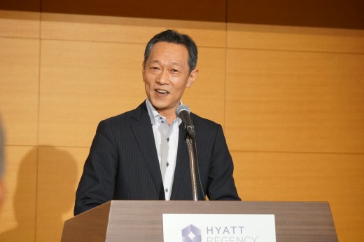祝辞を述べるMIRIVE伊藤文彦社長