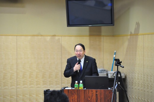 講師の山下晋氏（JU中販連事務局長代行）