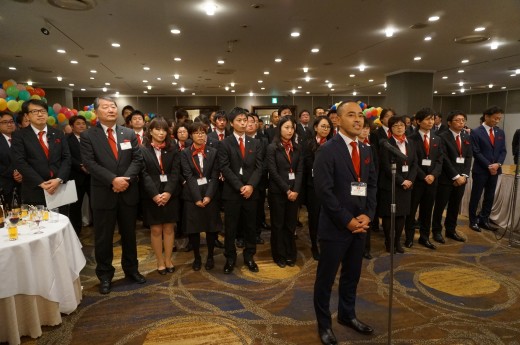 本部を代表して感謝の辞を述べる平田周太郎部長