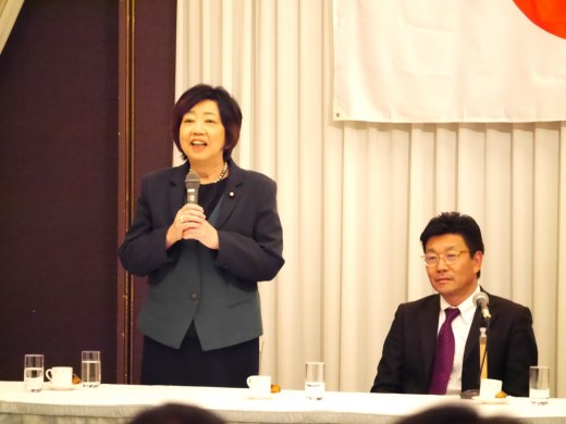 太田参議院議員が挨拶に駆け付けた