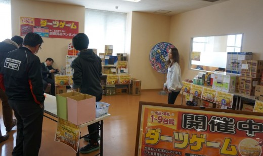 ダーツゲームは札幌会場から