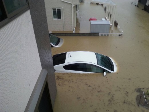 同会場の社員宅も豪雨災害で被災した（同会場提供写真）