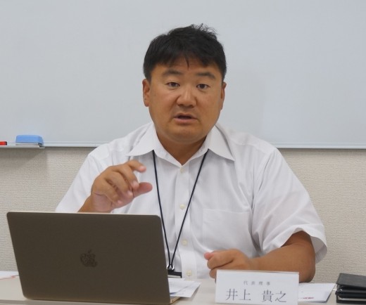 ＪＰＵＣ井上貴之代表理事による記者発表会