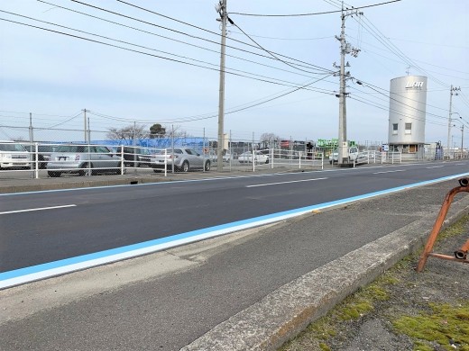 会場前道路も同時期にリニューアルされたばかり