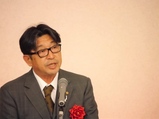 ＪＵ九州の永松会長が祝辞を述べた