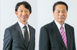 瀬田大社長（左）・安藤之弘会長（右）