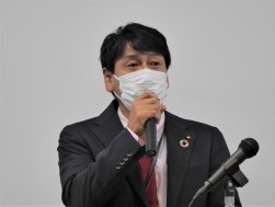 濱田会場長が会員への感謝の気持ちを述べた