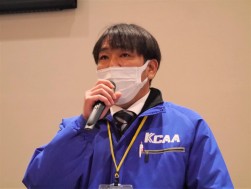 牟田会場長は会員への感謝の気持ちを述べた