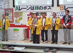 挨拶に立つＪＵ宮崎・黒木嘉輿理事長
