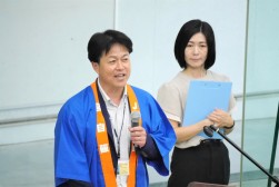 平山理事長があいさつを述べた